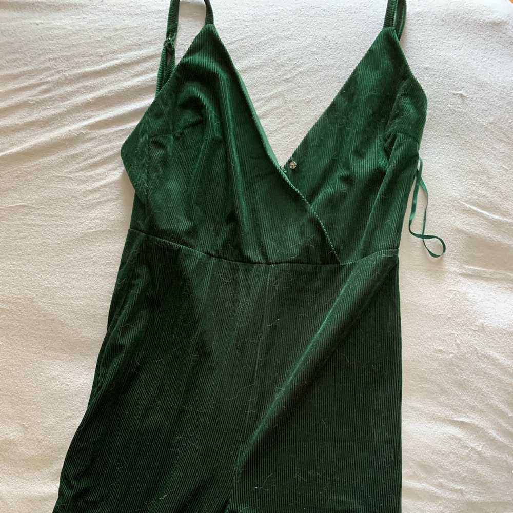 Dark green jumpsuit
